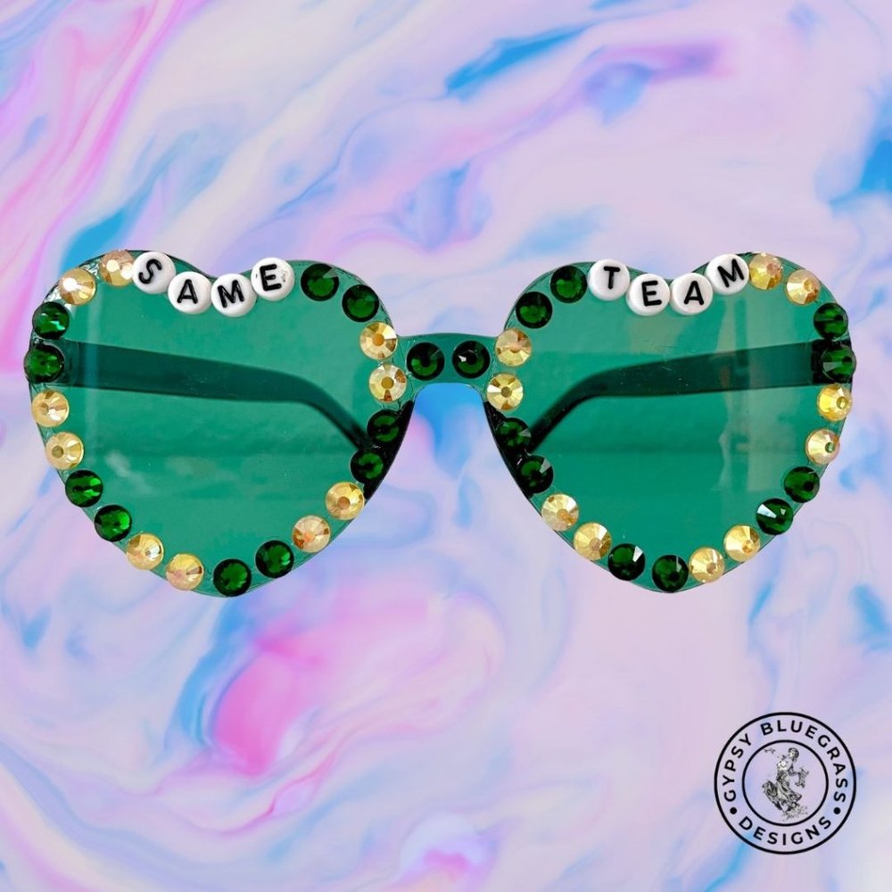 Same Team Festival Party Bling Sunglasses